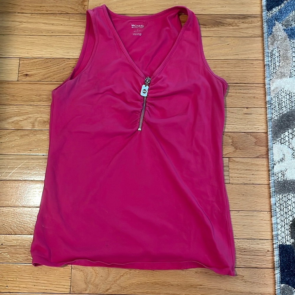 Pink Michael kors zip shirt size S